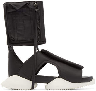 Rick Owens Black and White Cargo Sandals