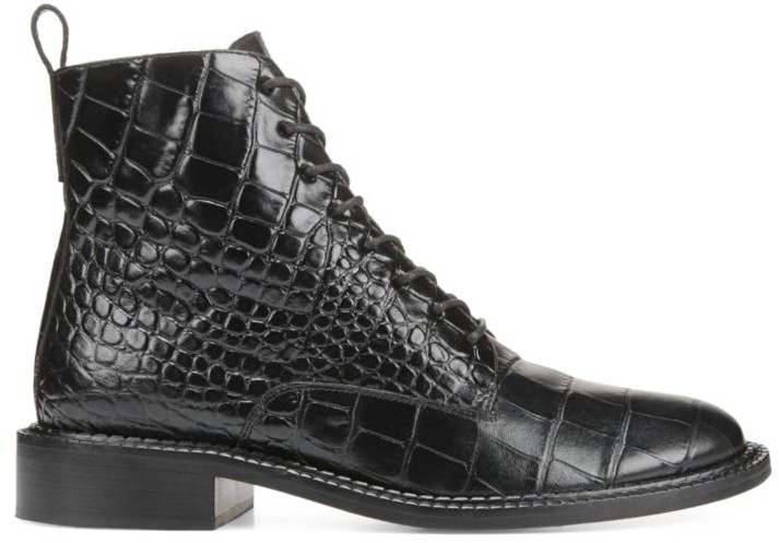 crocodile combat boots