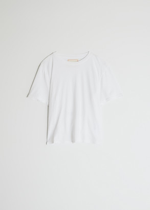Jeanerica Women's Short Sleeve T-Shirt in Egg Shell, Size Large