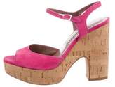 Thumbnail for your product : Tabitha Simmons Suede Platform Sandals Suede Platform Sandals
