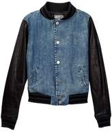Thumbnail for your product : Tractr Jeans Chambray Baseball Jacket (Big Girls)
