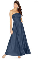 Thumbnail for your product : Speechless Juniors' Strapless Rosette Pleated Gown