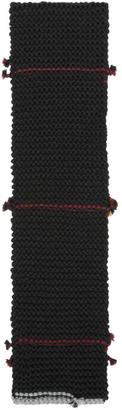 Prada Black Link Knit Scarf