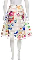 Thumbnail for your product : Ted Baker Knee-Length Floral Skirt w/ Tags