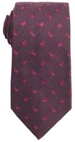 Thumbnail for your product : Etro burgundy and fuschia printed wool blend tie
