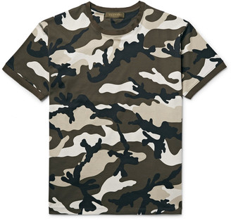 Valentino Slim-Fit Camouflage-Print Cotton-Jersey T-Shirt