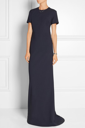 Elizabeth and James Leona Open-Back Stretch-Ponte Gown