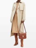 Thumbnail for your product : A.P.C. Nicolette Belted Wool-flannel Dress - Camel