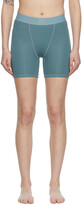 Thumbnail for your product : SKIMS Blue Cotton Boy Shorts