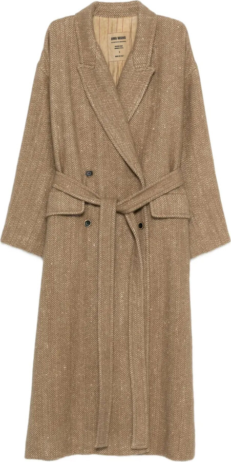UMA WANG Double-Breasted Belted Coat