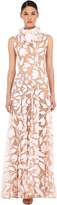 Thumbnail for your product : Sandra Mansour LONG PATTERNED TULLE DRESS