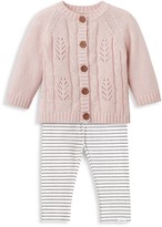 Thumbnail for your product : Elegant Baby Baby Girl's Leaf Cable Cardigan