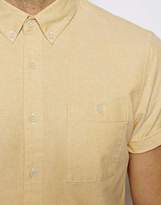 Thumbnail for your product : ASOS Oxford Shirt In Orange With Short Sleeves