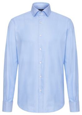 Hugo Boss Gardner Regular Fit, Italian Cotton Dress Shirt 15 Blue