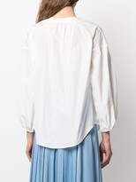 Thumbnail for your product : Odeeh Gathered Collarless Shirt