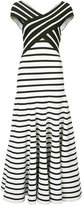 Carolina Herrera off shoulder striped dress