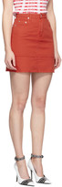 Thumbnail for your product : MSGM Red Denim Miniskirt