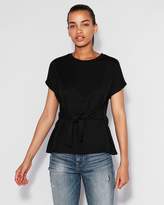 Thumbnail for your product : Express Short Sleeve Tie Waist Top