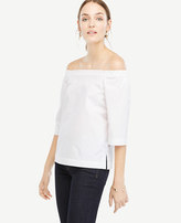Thumbnail for your product : Ann Taylor Off The Shoulder Poplin Top