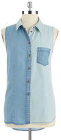Thumbnail for your product : Vince Camuto Sleeveless Denim Top