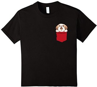 Men's Shih-Tzu Puppy Dog in Your Pocket T-Shirt Large