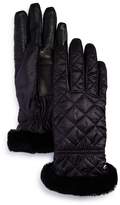 Thumbnail for your product : UGG All Weather Shearling Cuff Quilted Tech Gloves