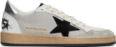 Thumbnail for your product : Golden Goose White & Gray Ball Star Sneakers