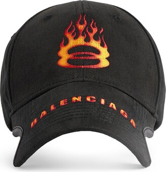 Balenciaga Logo Embroidered Baseball Cap - ShopStyle Hats