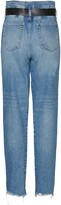 Thumbnail for your product : Vero Moda Audrey High Waist Nibbled Hem Belted Jeans
