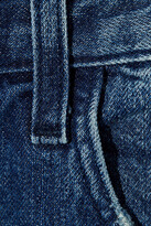 Thumbnail for your product : J Brand Cropped patchwork mid-rise straight-leg jeans