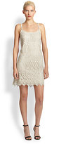 Thumbnail for your product : Alice + Olivia Emmie Metallic Lace Slip Dress