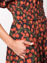 Thumbnail for your product : Agua Bendita Coco Bermelo-Print ruffled dress