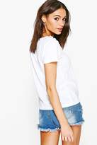 Thumbnail for your product : boohoo Eva Eyelet Lace Up Detail Tee