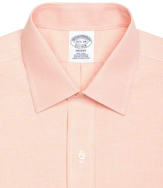 Brooks Brothers Non-Iron Traditional Fit Houndstooth Dress Shirt