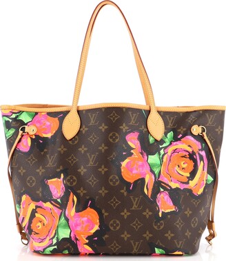 Louis Vuitton Neverfull Tote Limited Edition Monogram Roses MM - ShopStyle
