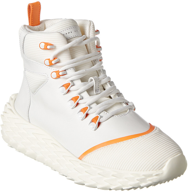 italian leather high top sneakers