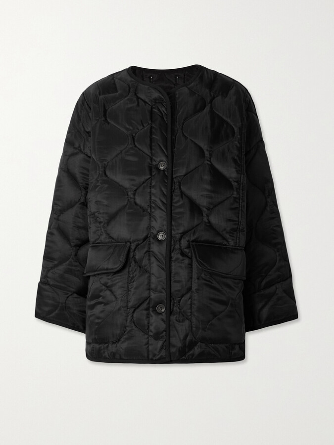quilted padded ripstop jacket