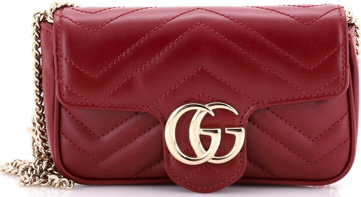 Gucci GG Marmont Flap Bag Matelasse Leather Super Mini