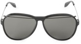Thumbnail for your product : Alexander McQueen 61MM Unisex Brow Bar Aviator Sunglasses