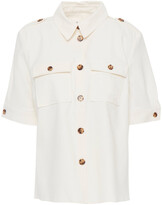 Thumbnail for your product : BA&SH Timber Cotton-blend Piqué Shirt