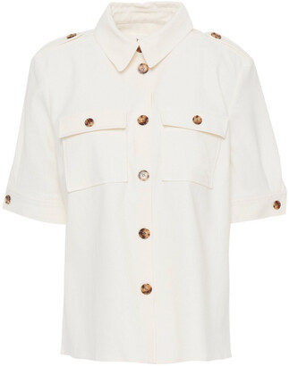 BA&SH Timber Cotton-blend Piqué Shirt