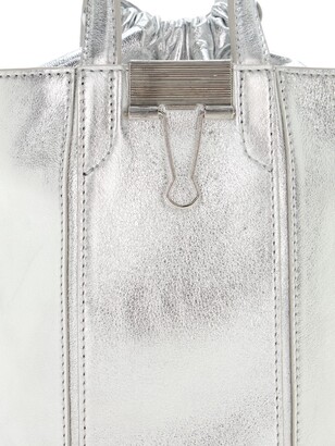 Off-White Laminate Allen Leather Bucket Bag