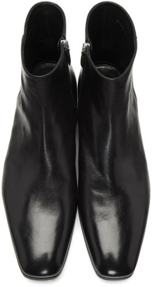 Prada Black Canguro Zip Boots