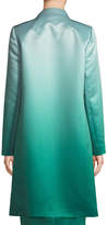 Thumbnail for your product : Escada Eve Open-Front Ombre Duchess Satin Topper Coat