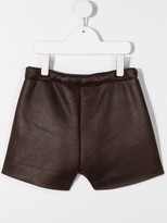 Thumbnail for your product : Douuod Kids Leather Look Shorts