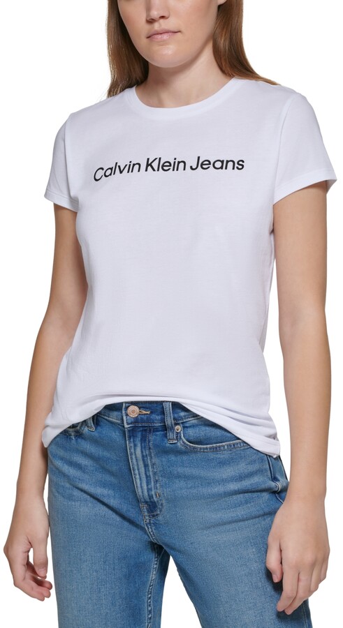 Calvin Klein Jeans Citadium Femme Vêtements Tops & T-shirts T-shirts Manches courtes 