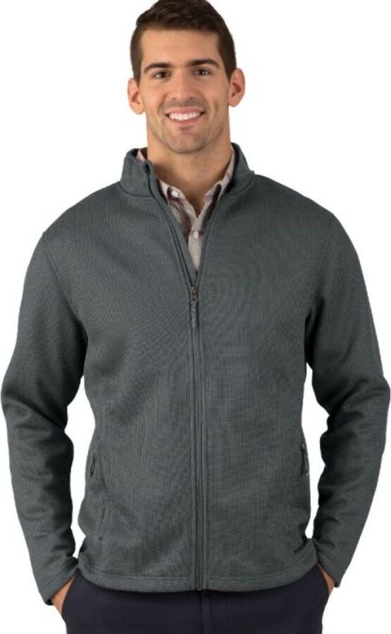 Charles River Apparel Mens Concord Sweater Fleece Full-Zip Jacket