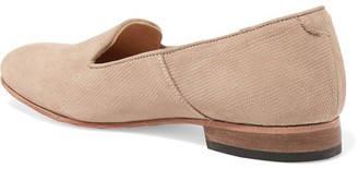 Dieppa Restrepo Dandy Textured-Leather Slippers