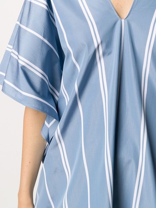 Jil Sander Striped Print Shift Dress