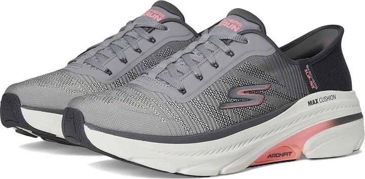 Skechers Max Cushioning Arch Fit 2.0 Adelphi Hands Free Slip-Ins Women's Shoes Gray/Coral : 6 B - Medium